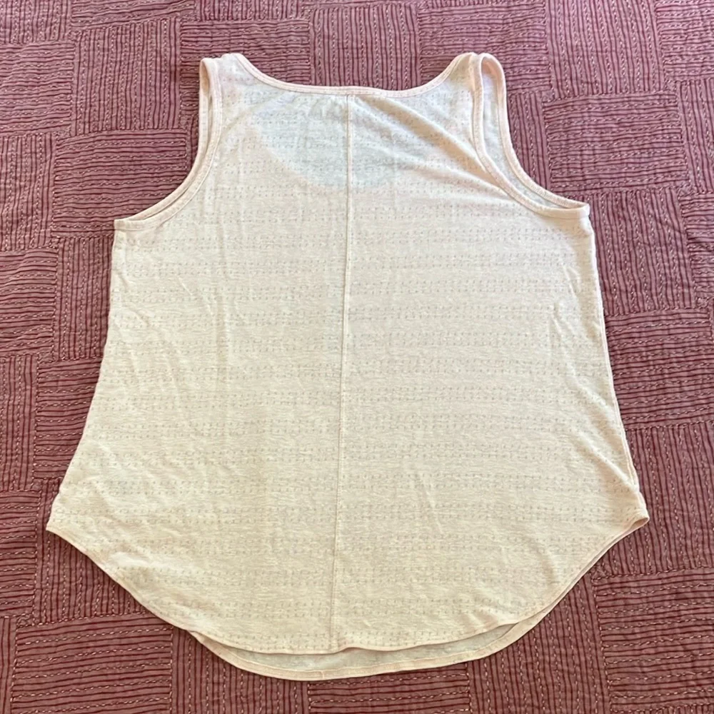 Linen blend light peach tank top by Old Navy Top Sleeveless Style - Picture 12 of 16